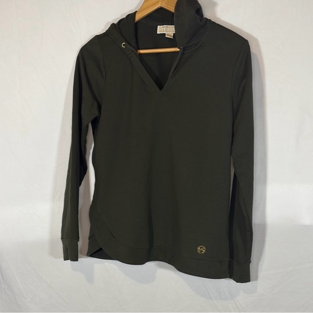 Dark Olive Long Sleeve Hoodie Small